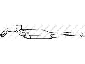 BOSAL 279-481 galinis duslintuvas 
 Išmetimo sistema -> Duslintuvas
3A0 253 609 G, 3A0 253 609 L