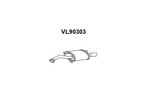 VENEPORTE VL90303 galinis duslintuvas 
 Išmetimo sistema -> Duslintuvas
30613759, 30865615