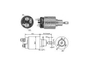 ERA 227178 solenoidinis jungiklis, starteris 
 Elektros įranga -> Starterio sistema -> Solenoidinis jungiklis