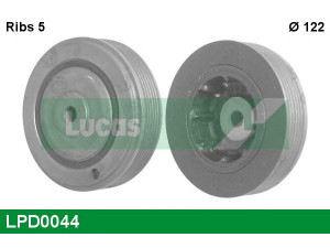 LUCAS ENGINE DRIVE LPD0044 skriemulys, alkūninis velenas 
 Diržinė pavara -> Dirželio skriemulys