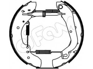 CIFAM 151-138 stabdžių trinkelių komplektas 
 Techninės priežiūros dalys -> Papildomas remontas