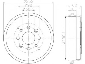 HELLA PAGID 8DT 355 302-241 stabdžių būgnas 
 Stabdžių sistema -> Būgninis stabdys -> Stabdžių būgnas
115330191, 441024111856, 115330191