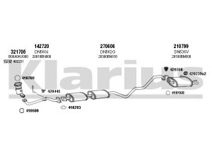 KLARIUS 270412E išmetimo sistema 
 Išmetimo sistema -> Išmetimo sistema, visa