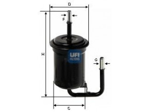 UFI 31.651.00 kuro filtras 
 Degalų tiekimo sistema -> Kuro filtras/korpusas
25176323, N3A1-20-490