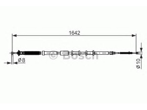 BOSCH 1 987 477 974 trosas, stovėjimo stabdys 
 Stabdžių sistema -> Valdymo svirtys/trosai
55700928