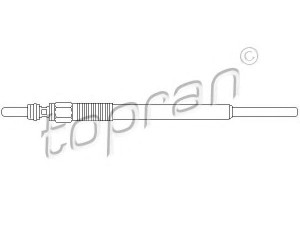 TOPRAN 720 476 kaitinimo žvakė 
 Kibirkšties / kaitinamasis uždegimas -> Kaitinimo kaištis
9650100080, 5960 78, 5960 79, 5960 F9