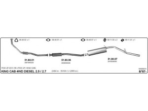 IMASAF 558000014 išmetimo sistema 
 Išmetimo sistema -> Išmetimo sistema, visa