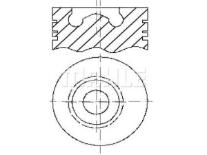 MAHLE ORIGINAL S13930 stūmoklis 
 Variklis -> Cilindrai/stūmokliai