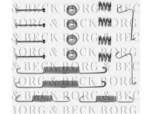 BORG & BECK BBK6097 priedų komplektas, diskinių stabdžių trinkelės