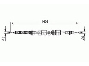 BOSCH 1 987 477 836 trosas, stovėjimo stabdys 
 Stabdžių sistema -> Valdymo svirtys/trosai
1038834, 1050100, 1060214, 1093544