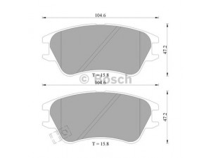 BOSCH 0 986 505 405 stabdžių trinkelių rinkinys, diskinis stabdys 
 Techninės priežiūros dalys -> Papildomas remontas
58101 02A10, 58101 05A10, 58101 05A30