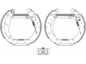 HELLA PAGID 8DB 355 004-321 stabdžių trinkelių komplektas 
 Techninės priežiūros dalys -> Papildomas remontas
7701204883, 7701205339