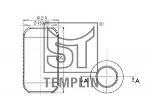 ST-TEMPLIN 04.060.6006.110 dėklas, pneumatinė pakaba
1322 713, 689 677, 536 905 265