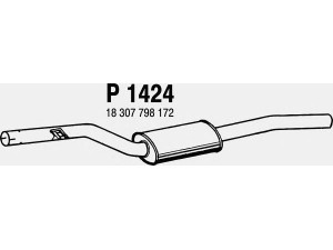 FENNO P1424 vidurinis duslintuvas 
 Išmetimo sistema -> Duslintuvas
18307798172
