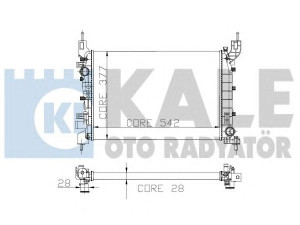 KALE OTO RADYATÖR 196200 radiatorius, variklio aušinimas 
 Aušinimo sistema -> Radiatorius/alyvos aušintuvas -> Radiatorius/dalys
51784706
