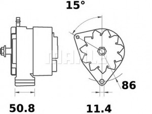 MAHLE ORIGINAL MG 58 kintamosios srovės generatorius
3803260-3, 872019-5, 8722357, 873633