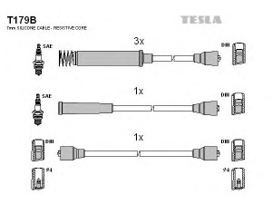 TESLA T179B uždegimo laido komplektas 
 Kibirkšties / kaitinamasis uždegimas -> Uždegimo laidai/jungtys
1612474, 90295494