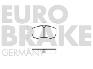 EUROBRAKE 5502222368 stabdžių trinkelių rinkinys, diskinis stabdys 
 Techninės priežiūros dalys -> Papildomas remontas
42470841, 42555406, 42560080, 42561101