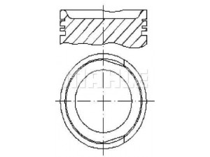 MAHLE ORIGINAL S25210 stūmoklis 
 Variklis -> Cilindrai/stūmokliai