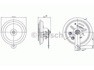 BOSCH 0 320 143 024 garsinis signalas; garsinis signalas