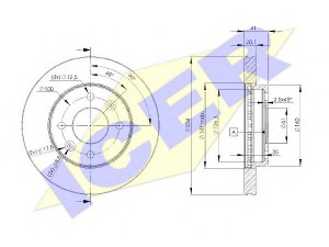 ICER 78BD6572-2 stabdžių diskas 
 Dviratė transporto priemonės -> Stabdžių sistema -> Stabdžių diskai / priedai
40206-00QAJ, 77 00 756 572, 77 01 204 286