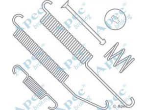 APEC braking KIT2001 priedų komplektas, stabdžių trinkelės 
 Stabdžių sistema -> Būgninis stabdys -> Dalys/priedai