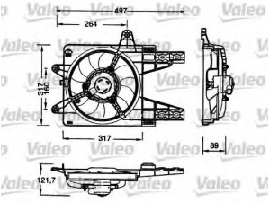 VALEO 698179 elektrovariklis, raditoriaus ventiliatorius 
 Aušinimo sistema -> Radiatoriaus ventiliatorius
7741200, 7741200