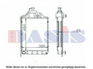 AKS DASIS 440648N radiatorius, variklio aušinimas