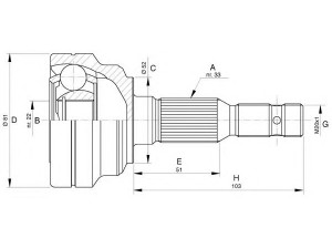 OPEN PARTS CVJ5281.10 jungčių komplektas, kardaninis velenas 
 Ratų pavara -> Sujungimai/komplektas
0374002, 374002, 90538427