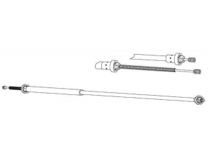 CEF RT02290 trosas, stovėjimo stabdys 
 Stabdžių sistema -> Valdymo svirtys/trosai
8200745723, 8200745723