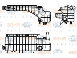 HELLA 8MA 376 923-031 išsiplėtimo bakelis, aušinimo skystis
2 184 699 7, 20968795, 21000194