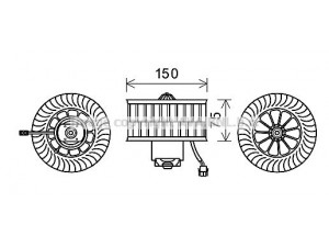 AVA QUALITY COOLING BW8485 elektrovariklis, vidinis pūtiklis 
 Šildymas / vėdinimas -> Orpūtė/dalys
64111385124, 64118390434