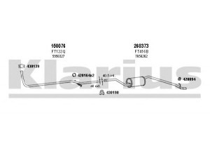 KLARIUS 330254E išmetimo sistema 
 Išmetimo sistema -> Išmetimo sistema, visa