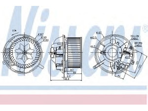 NISSENS 87072 vidaus pūtiklis 
 Šildymas / vėdinimas -> Orpūtė/dalys
1K2820015, 1K2820015A, 1K2820015C