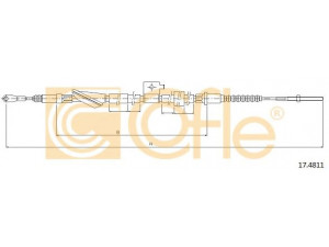 COFLE 17.4811 trosas, stovėjimo stabdys
47510SA2003, 47510SA3670