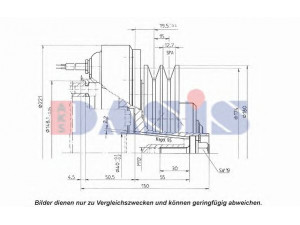 AKS DASIS 851149N magnetinė sankaba, oro kondicionieriaus kompresorius