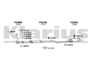 KLARIUS 630446U išmetimo sistema
