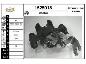 SNRA 1525018 stabdžių apkaba 
 Dviratė transporto priemonės -> Stabdžių sistema -> Stabdžių apkaba / priedai
BO1A2661XA, BO1A2661XB, BOZA2698Z