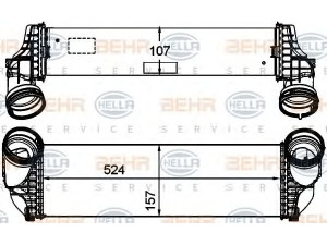 HELLA 8ML 376 746-261 tarpinis suslėgto oro aušintuvas, kompresorius 
 Variklis -> Oro tiekimas -> Įkrovos agregatas (turbo/superįkrova) -> Tarpinis suslėgto oro aušintuvas
17 51 7 809 321, 7 809 321