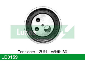 LUCAS ENGINE DRIVE LD0159 įtempiklio skriemulys, paskirstymo diržas
