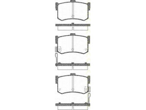 TRISCAN 8110 43016 stabdžių trinkelių rinkinys, diskinis stabdys 
 Techninės priežiūros dalys -> Papildomas remontas
43022-SG9-000, GBP90300, GBP90304