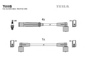 TESLA T608B uždegimo laido komplektas 
 Kibirkšties / kaitinamasis uždegimas -> Uždegimo laidai/jungtys
1367224, 270880