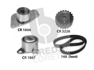 BREDA  LORETT KCD0380 paskirstymo diržo komplektas 
 Techninės priežiūros dalys -> Papildomas remontas
77 01 469 775, 7700736419, 8200420964