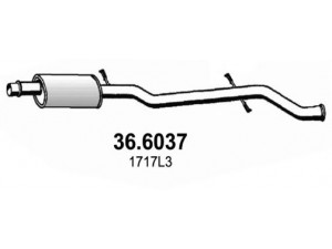 ASSO 36.6037 vidurinis duslintuvas 
 Išmetimo sistema -> Duslintuvas
1717F1, 1717L2, 1717L3