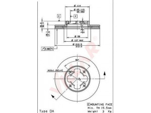 VILLAR 628.1114 stabdžių diskas 
 Dviratė transporto priemonės -> Stabdžių sistema -> Stabdžių diskai / priedai
725431150, 725431300, 725431301