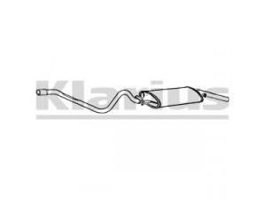 KLARIUS 250254 galinis duslintuvas 
 Išmetimo sistema -> Duslintuvas
055253609A, 055253609AB, 055253609AE
