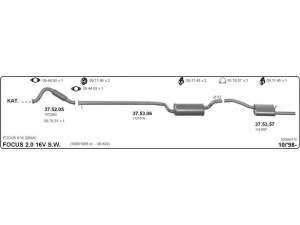 IMASAF 525000170 išmetimo sistema 
 Išmetimo sistema -> Išmetimo sistema, visa