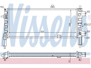 NISSENS 63288A radiatorius, variklio aušinimas 
 Aušinimo sistema -> Radiatorius/alyvos aušintuvas -> Radiatorius/dalys
1302 014, 90 136 828, 1302 014