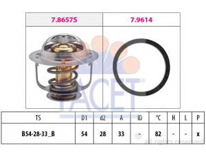 FACET 7.8449 termostatas, aušinimo skystis 
 Aušinimo sistema -> Termostatas/tarpiklis -> Thermostat