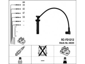 NGK 44220 uždegimo laido komplektas 
 Kibirkšties / kaitinamasis uždegimas -> Uždegimo laidai/jungtys
01111216, 01111218, 01111219, 01111220